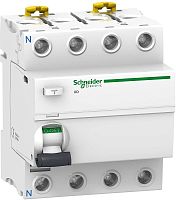Выключатель дифференциального тока УЗО Schneider Electric Acti9 iID 4п 80А 30мА 6,0кА тип AC картинка